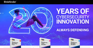 Featured image for (EXPIRED) Bitdefender is slashing up to 60% off its products in celebration of 20 years of cybersecurity innovation.