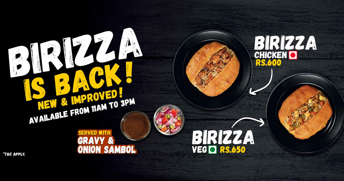 Featured image for Pizza Hut's BIRIZZA is back, & it's better than ever! From 10 March 2022