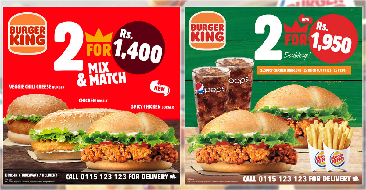 Featured image for Burger King Sri Lanka releases new digital coupons (From 5 April 2022)