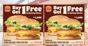 Featured image for (EXPIRED) Burger King Sri Lanka has 1-FOR-1 Big King Chicken Burger and Spicy Grilled Chicken Burger on 23 Aug 2023