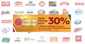Featured image for (EXPIRED) Cargills FoodCity offering discounts of up to 30% off on over 100 products from selected local brands till 29 Feb 2024