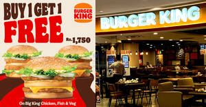 Featured image for (EXPIRED) Burger King Sri Lanka Has Buy One, Get One Free Promotion on Fridays at Selected Outlets till 28 June 2024