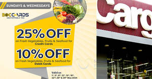 Featured image for BOC Cardholders Enjoy Up to 25% Off at Cargills Food City on Sun & Wed till 29 May