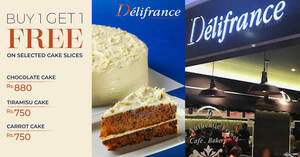 Featured image for Delifrance Sri Lanka Offers Buy-1-Get-1-Free Selected Cake Slices on Tuesdays till 25 June 2024