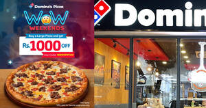 Featured image for (EXPIRED) Domino’s Sri Lanka Offers Rs. 1,000 Discount on Large Pizzas This Weekend till 30 June 2024