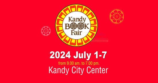 Kandy Book Fair 2024 from 1 – 7 July 2024