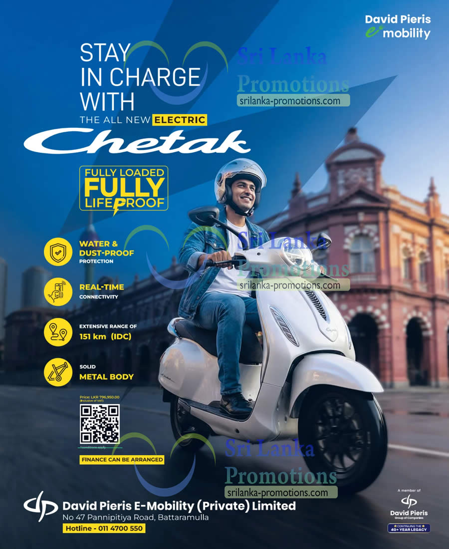 Electric Chetak srilanka promotions.com 25 Jan 2026