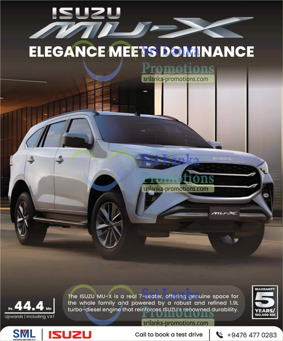Isuzu srilanka promotions.com 11 Jan 2026