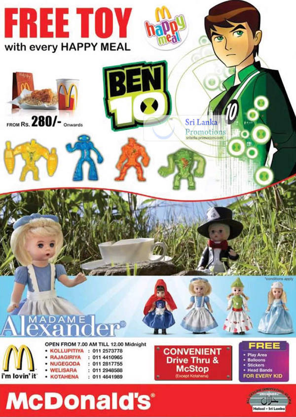Featured image for McDonald’s Sri Lanka Free Toy With Every Happy Meal 27 May 2012
