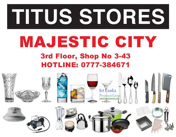 Featured image for Titus Stores 10% Off Opening Promotion @ Majestic City 1 Jun 2012