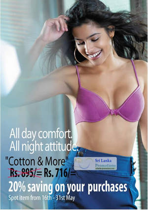 Featured image for Triumph 20% Off Cotton & More Bras 16 – 31 May 2012