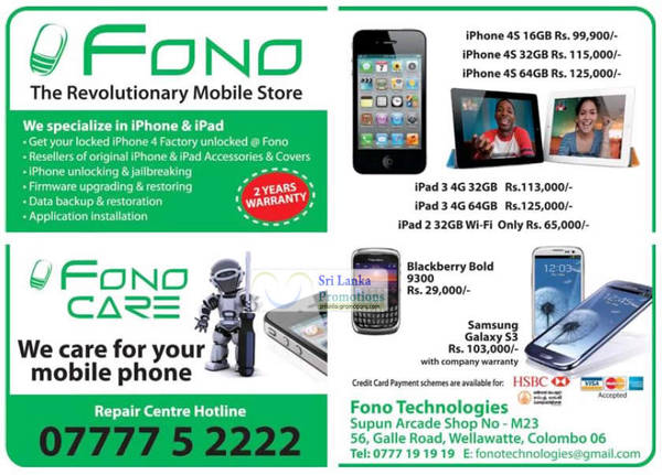 Featured image for Fono Technologies Mobile SmartPhone Offers 24 Jun 2012