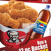 Featured image for (EXPIRED) KFC Sri Lanka FREE 2.5L Pepsi Bottle With Every 12pc Bucket Purchase 16 Jun – 8 July 2012