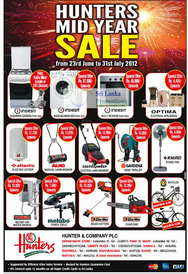 Featured image for (EXPIRED) Hunters Mid Year Sale Islandwide 23 Jun – 31 Jul 2012