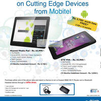 Featured image for Mobitel Huawei MediaPad & Zte V9a Offers 8 Jul 2012