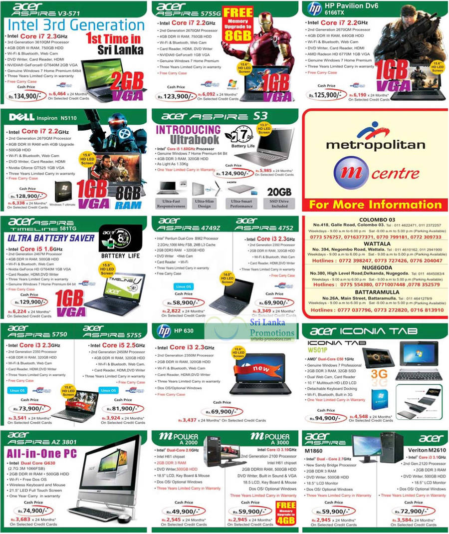 Notebooks, Desktop PCs, AIO Desktop PCs