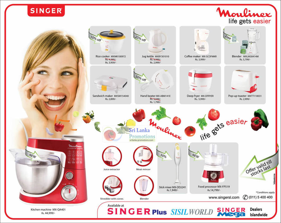 Singer Moulinex 26 Jul 2012