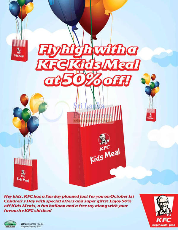 Featured image for (EXPIRED) KFC 50% off Kids Meal Promotion 1 Oct 2012