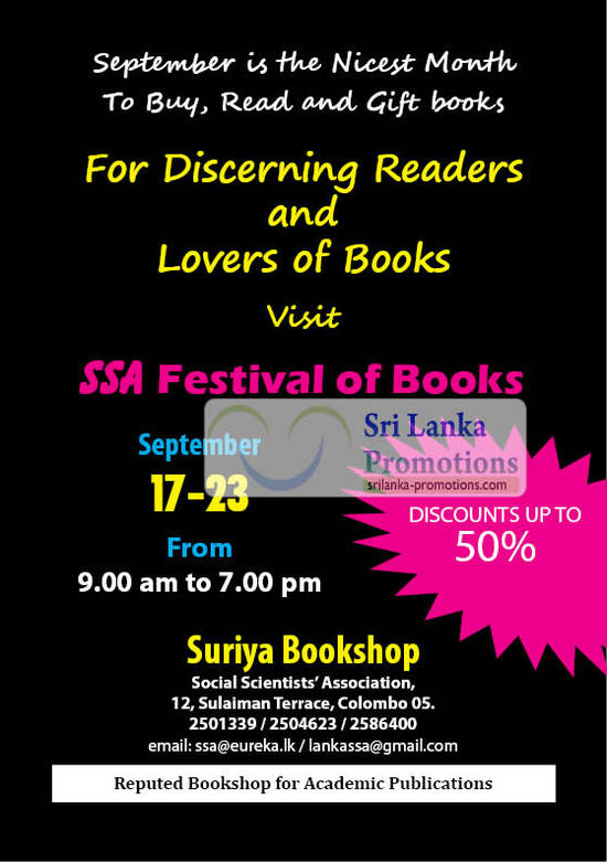 SSA Festival of Books 20 Sep 2012