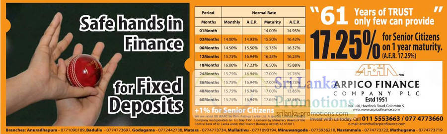 Arpico Finance 4 Oct 2012