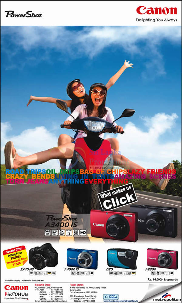 Featured image for Canon Digital Camera Metropolitan Price Offers 17 Oct 2012
