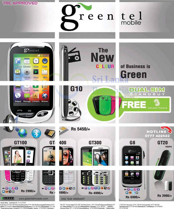 Featured image for Greentel Mobile Phones Price List Offers 21 Oct 2012
