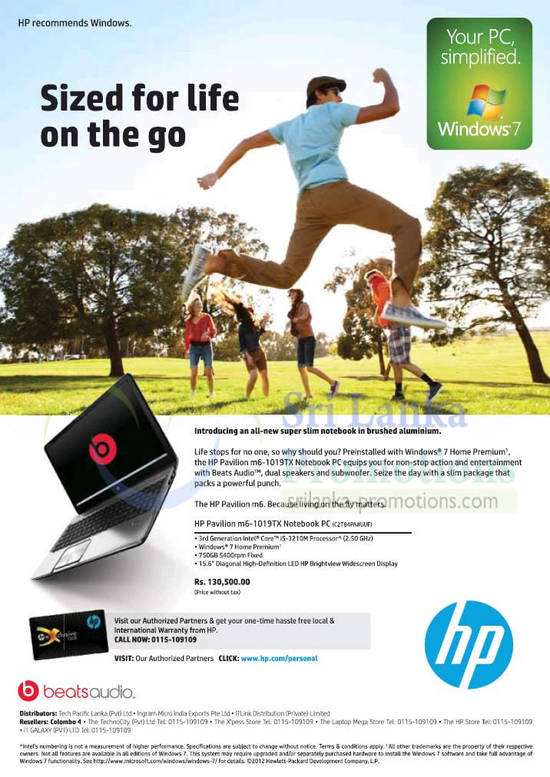 HP Pavilion M6-1019TX Notebook 21 Oct 2012