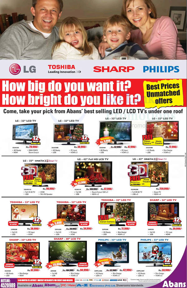 Featured image for Abans DVD Players, Home Theatre Systems & LED TV Offer 28 Oct 2012
