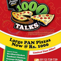 Featured image for Pizza Hut Rs 1,000 Selected Large Pan Pizzas 20 Oct 2012