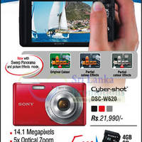 Featured image for Sony Cybershot Digital Camera DSC-W620 Features & Price 17 Oct 2012