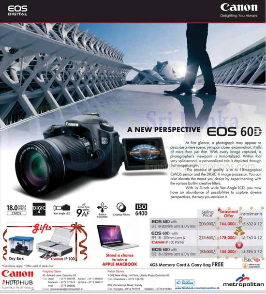 20 Dec Canon EOS 60D Digital Camera Price Change