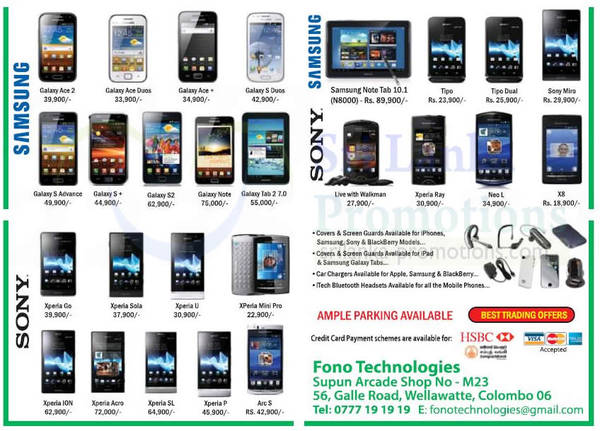 Featured image for Fono Technologies Mobile Smartphones & Tablets Offers 4 Nov 2012