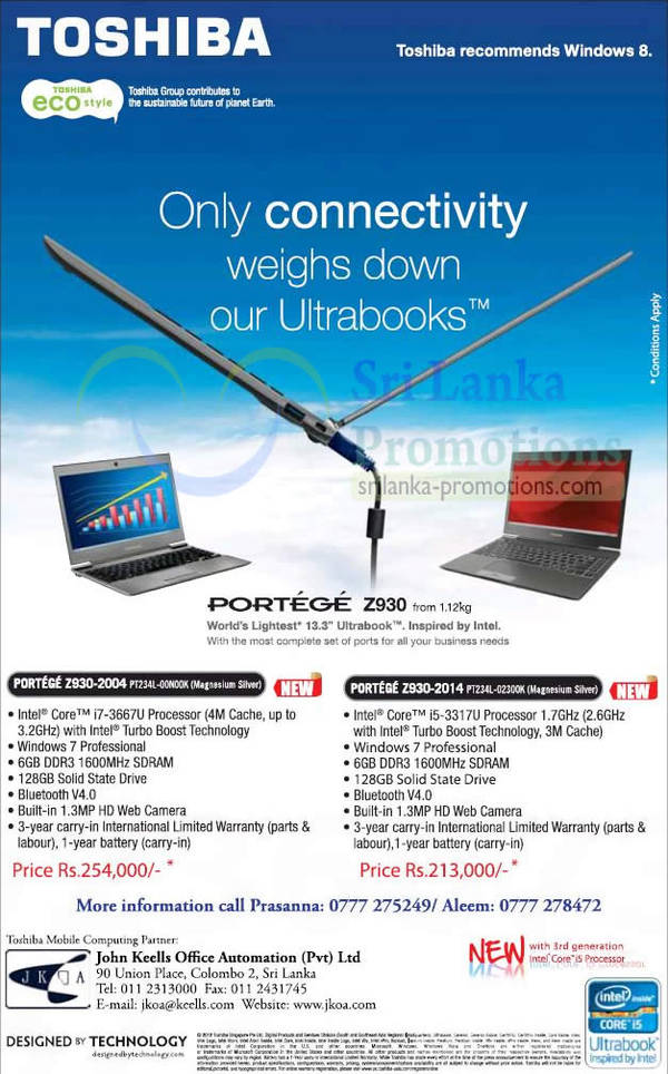 Featured image for Toshiba Portege Z930 Ultrabook Features & Price 18 Nov 2012