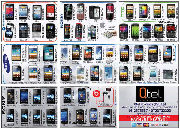 Featured image for Qtel Holdings Sony, Samsung, Blackberry & More Smartphone Price Offers 4 Nov 2012