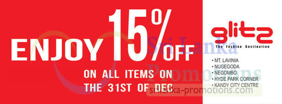 15 Percent Off All Items