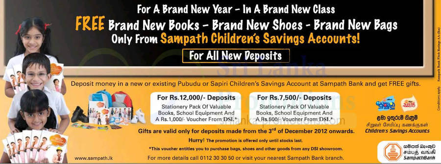 Sampath Bank 20 Dec 2012