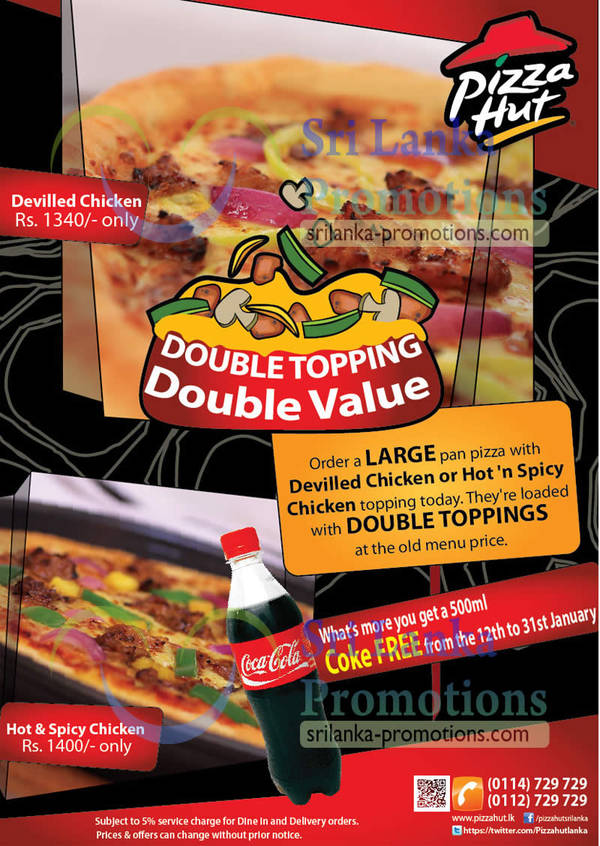 Featured image for Pizza Hut Free Double Topping For Selected Pizzas 13 Jan 2013
