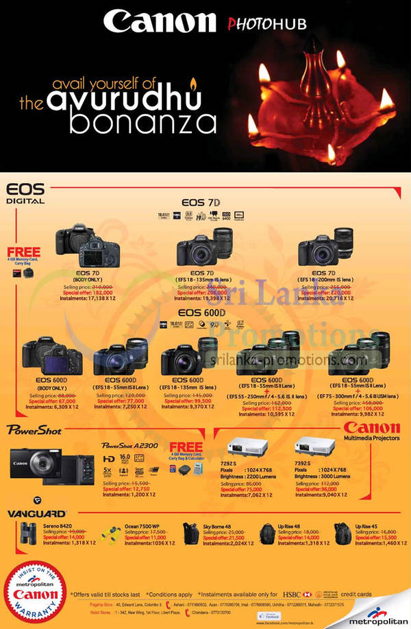 Featured image for Metropolitan Canon PhotoHub DSLR Digital Cameras & Projector Offers 21 Mar 2013