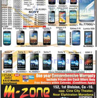 Featured image for M-Zone Smartphones & Mobile Phones Price List Offers 21 Apr 2013