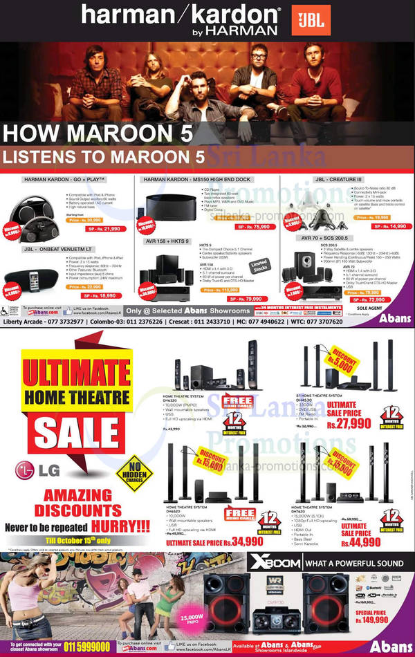 Featured image for Abans Appliances & Home Theatre Systems Offers 15 Sep 2013