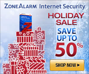 Featured image for ZoneAlarm 50% OFF Holiday Sale Promotion 15 - 31 Dec 2013