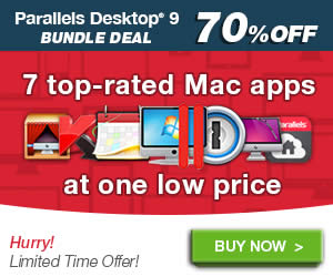 Featured image for Parallels Desktop 9 Software 70% OFF Bundle Promo 22 Feb 2014