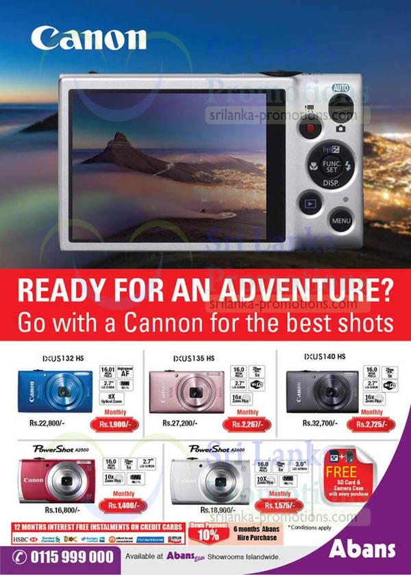 Featured image for Canon Digital Camera Offers @ Abans 22 Mar 2014