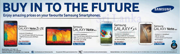 Featured image for Samsung Tablets & Smartphones Reduced Prices Offer 1 Mar 2014