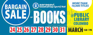 Featured image for Sarasavi Bargain SALE @ Colombo Public Library 24 – 31 Mar 2014