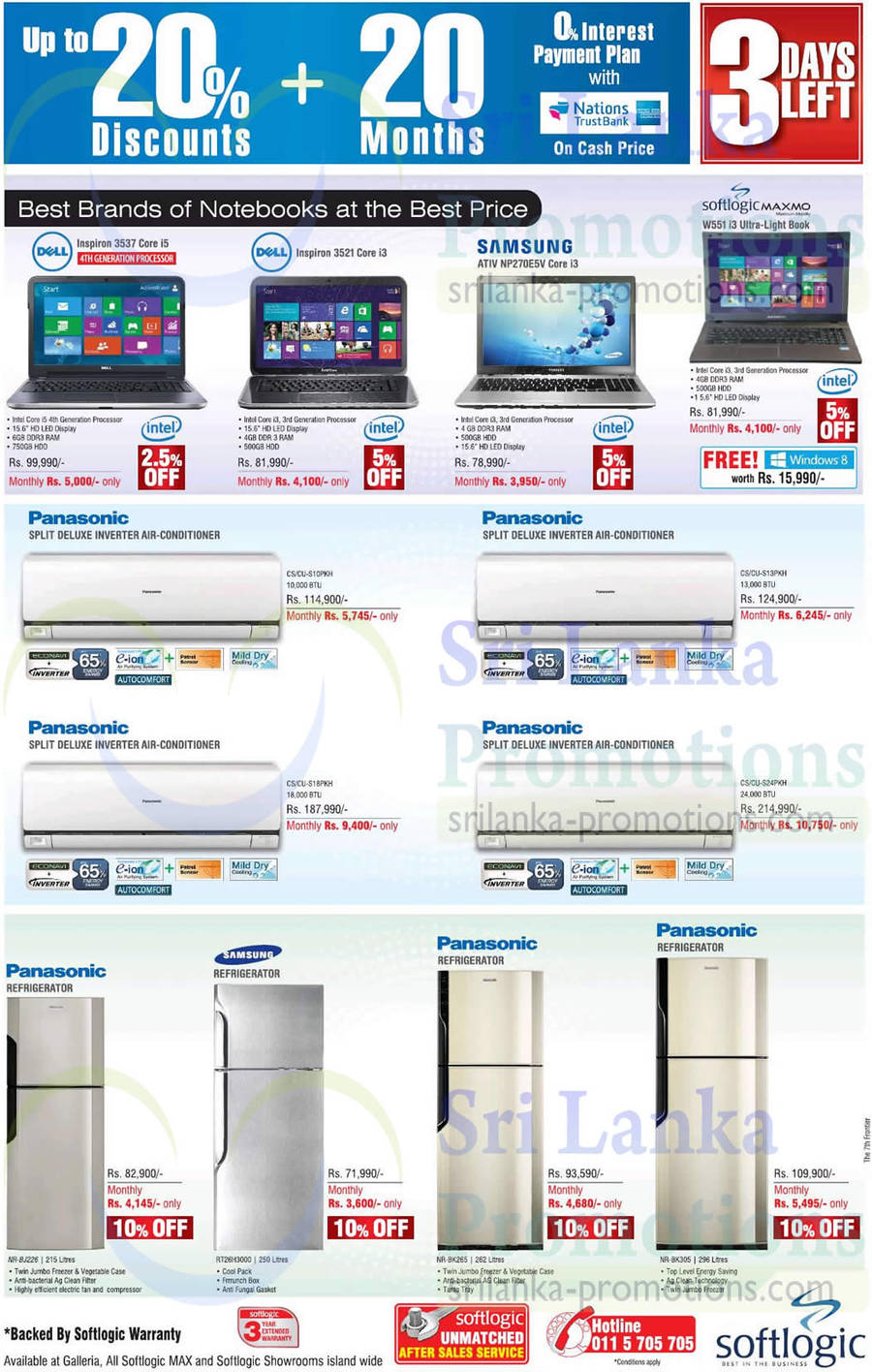 Softlogic Notebooks Air Conditioners 27 Apr 2014