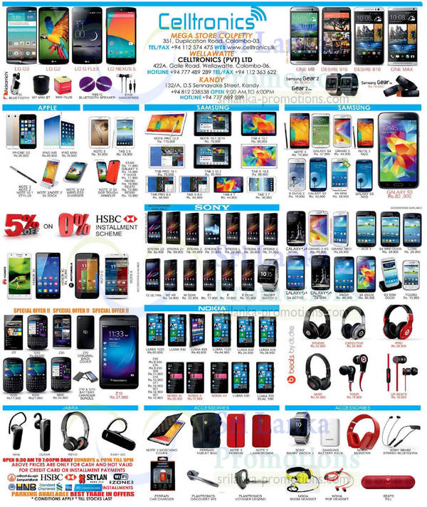 Featured image for Celltronics Smartphones & Mobile Phones Price List Offers 10 Aug 2014