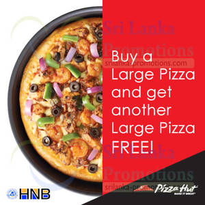 Featured image for Pizza Hut Buy 1 Get 1 FREE For HNB Cardmembers (Tues & Thurs) 30 Sep – 16 Oct 2014