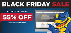 Featured image for HostGator Web Hosting 55% – 75% OFF Black Friday Promo 28 Nov – 2 Dec 2014