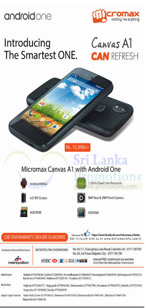 Featured image for Micromax Canvas A1 Features & Offer 25 Jan 2015